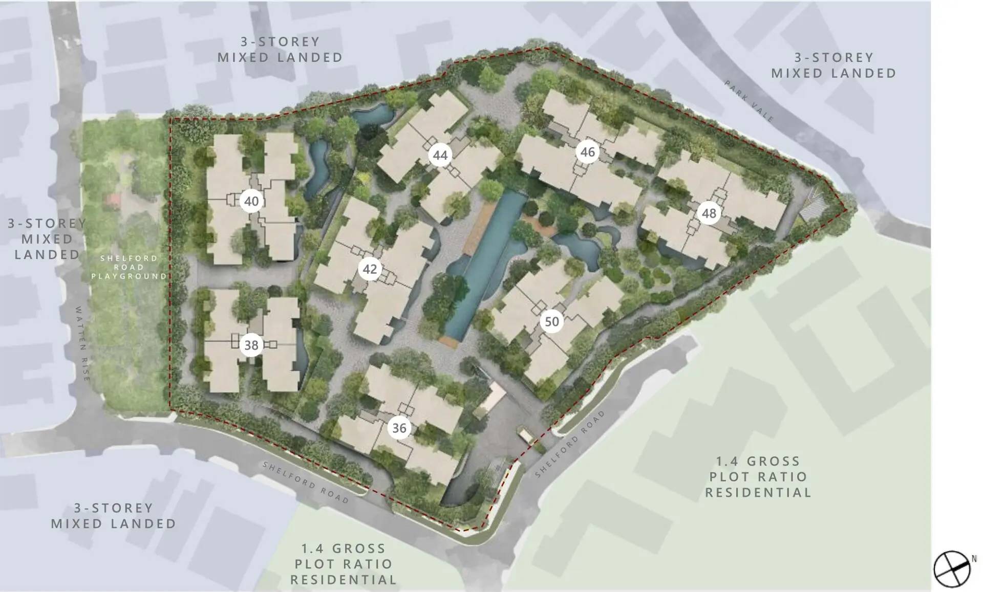 Watten House siteplan
